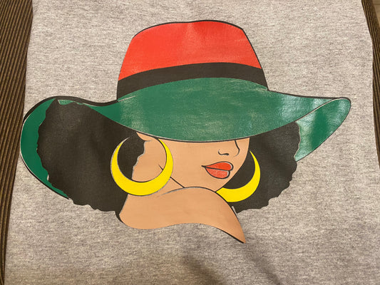 Juneteenth Woman With Hat T-Shirt